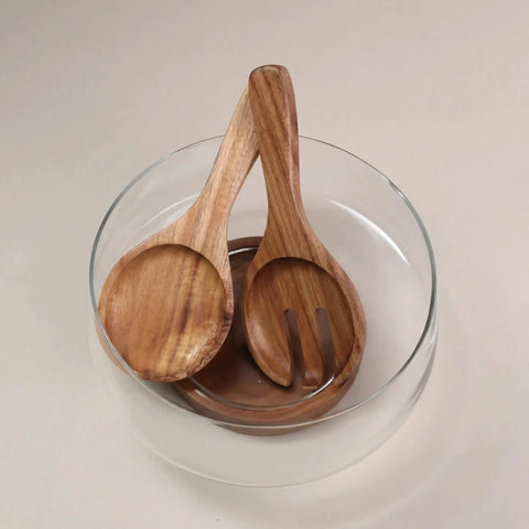 Wooden Base Salad Bowl