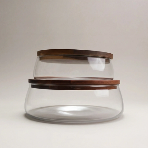 Double Serve Glass Tray