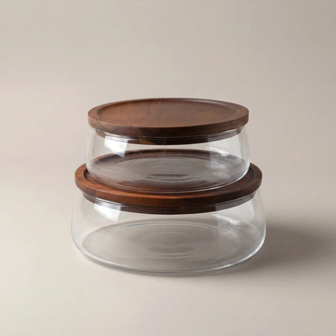Double Serve Glass Tray