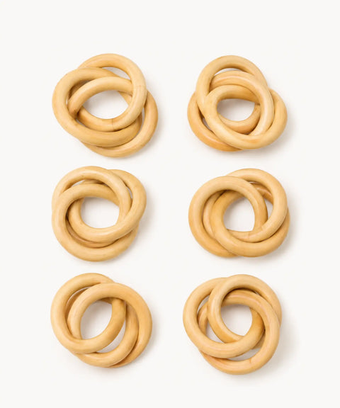 Interlock Napkin Rings, 6 pieces