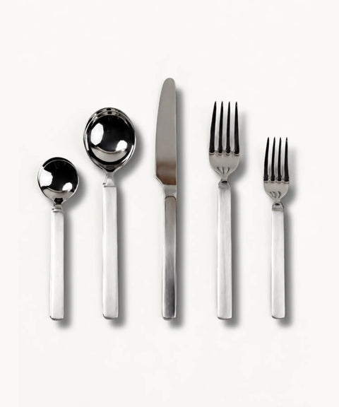 Brushed Stainless Steel Set, 5 Pieces