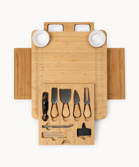 Bamboo Cheese Board Set