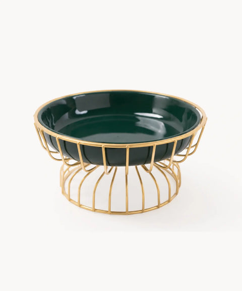 Aureo Green Ceramic Tray - Short