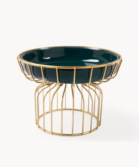 Aureo Green Ceramic Tray - Tall