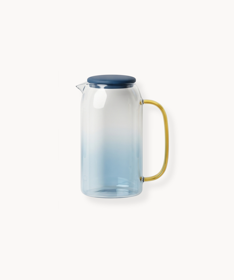 Azure Glass Pitcher