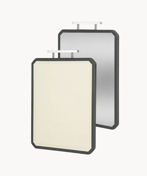 Cutting Board, Stainless & Wheat Straw