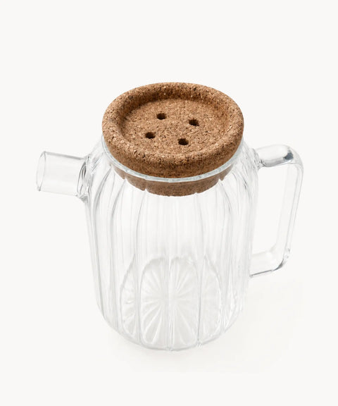 Ribello Ribbed Glass Pitcher