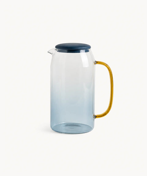Azure Glass Pitcher
