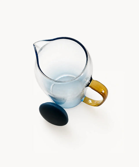 Azure Glass Pitcher