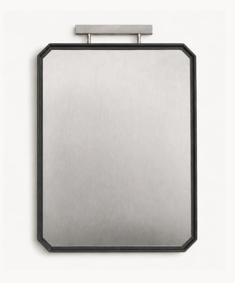 Cutting Board, Stainless & Wheat Straw
