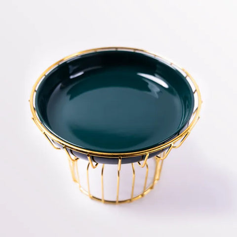 Aureo Green Ceramic Tray - Tall