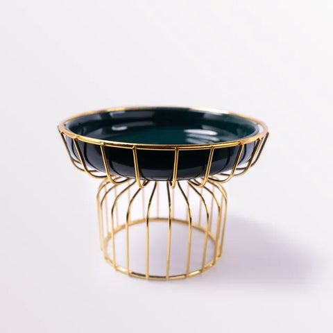 Aureo Green Ceramic Tray - Tall