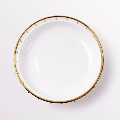 Aureo White Ceramic Tray - Short