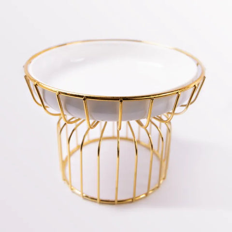 Aureo White Ceramic Tray - Tall