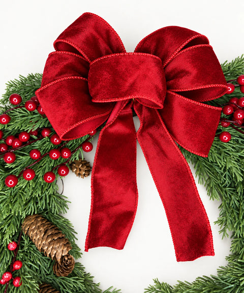 Berry Wreath with Red Bow