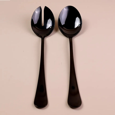 Salad Serve Set, Black