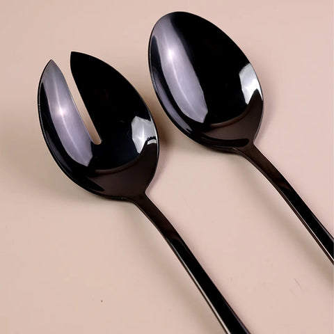 Salad Serve Set, Black