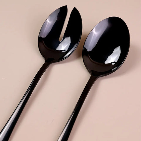 Salad Serve Set, Black