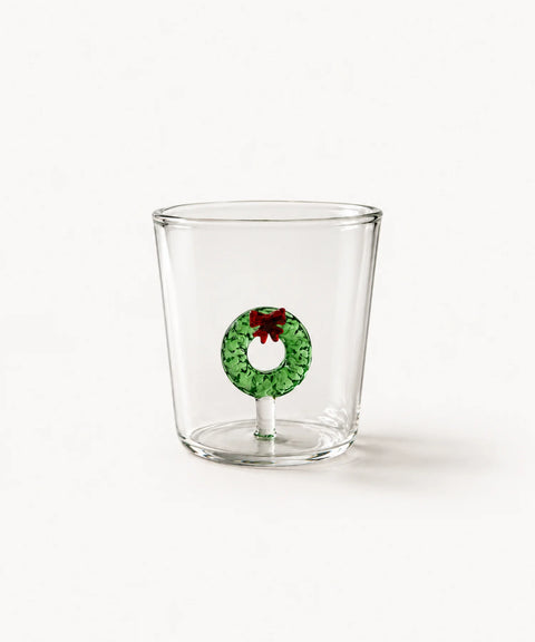 Borosilicate Holiday Wreath Glass