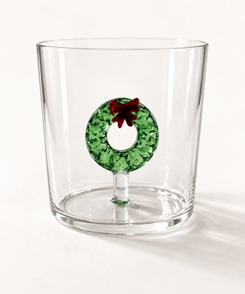 Borosilicate Holiday Wreath Glass