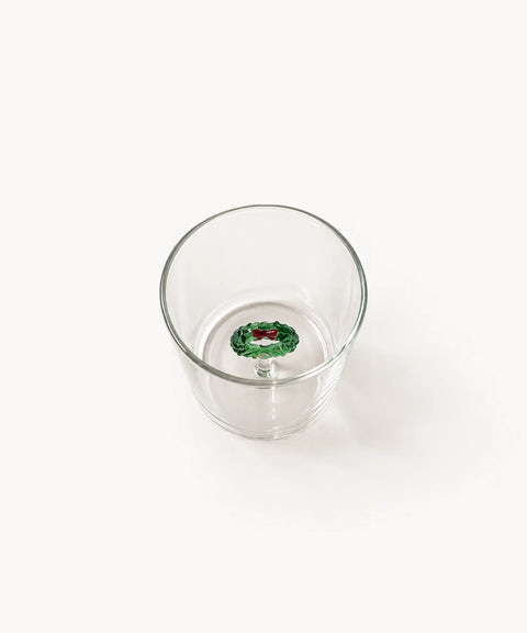 Borosilicate Holiday Wreath Glass