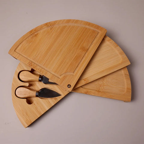 Rotating Bamboo Cheese Board
