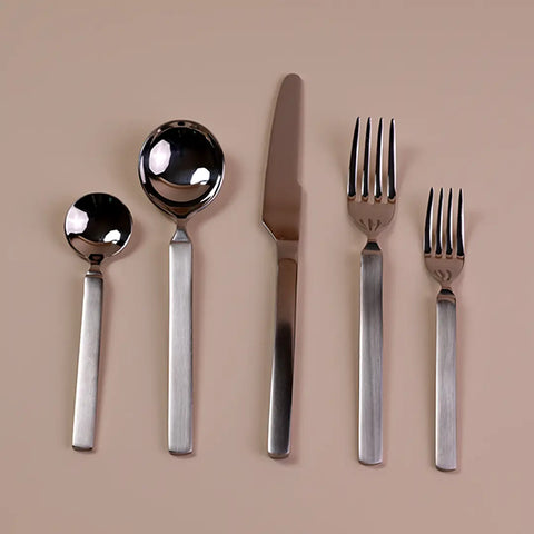 Brushed Stainless Steel Set, 5 Pieces