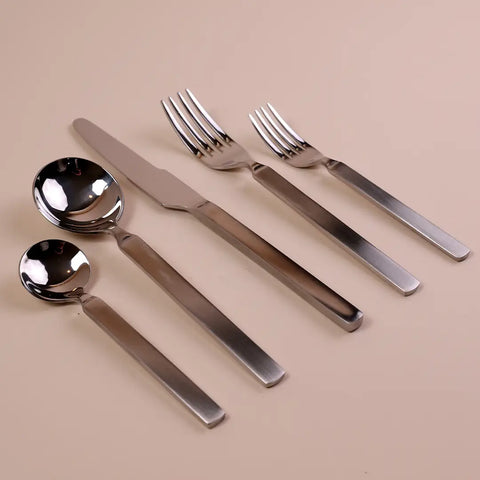 Brushed Stainless Steel Set, 5 Pieces