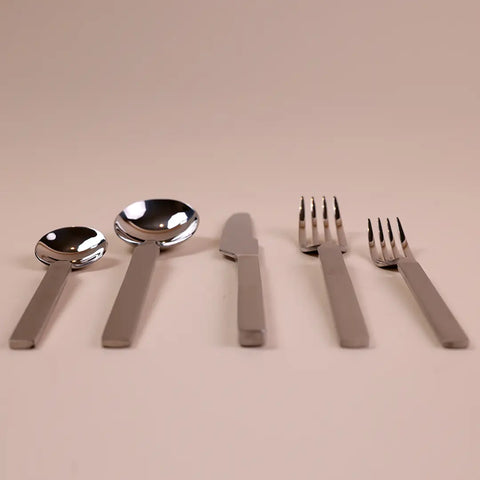 Brushed Stainless Steel Set, 5 Pieces
