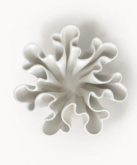 Fluted Sculptural Vase