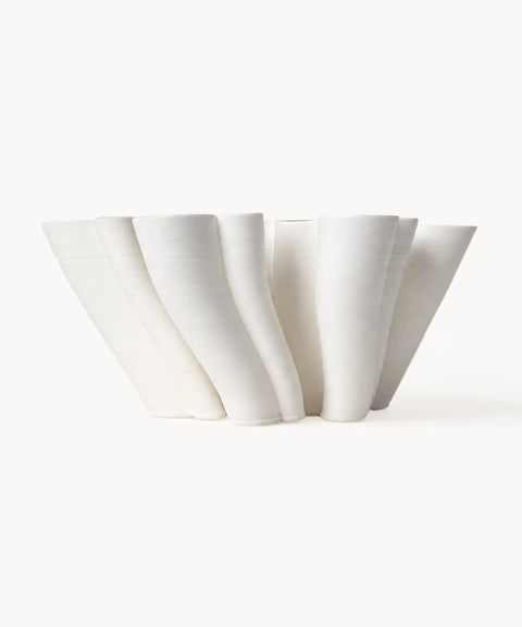 Fluted Sculptural Vase