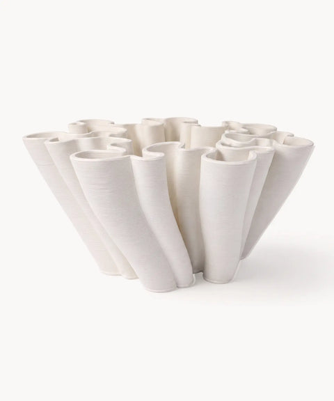 Fluted Sculptural Vase