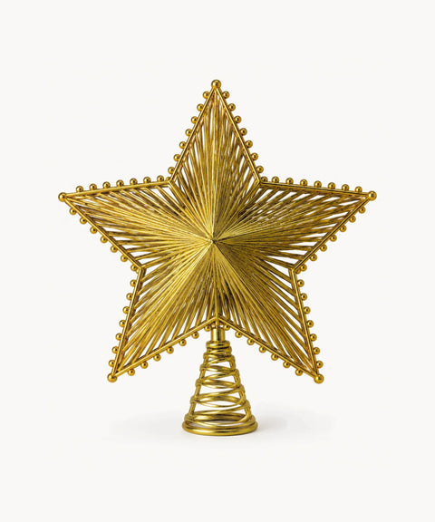 Gold Pleated Star Topper