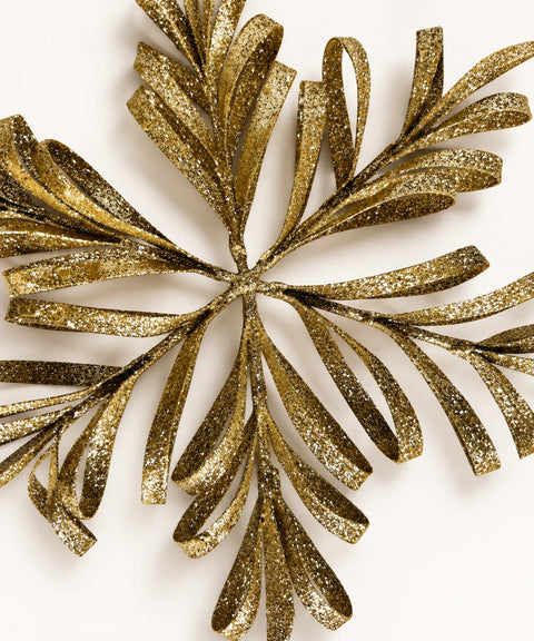 Gold Snowflake Star Topper