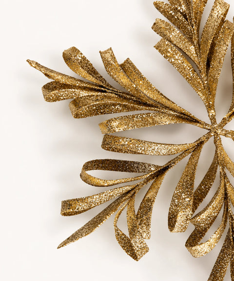 Gold Snowflake Star Topper