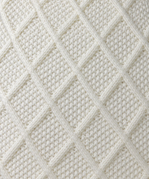 Knitted Tree Skirt, Ivory