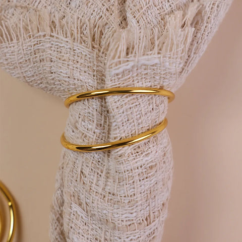 Loop Napkin Ring, Gold, 6 pieces