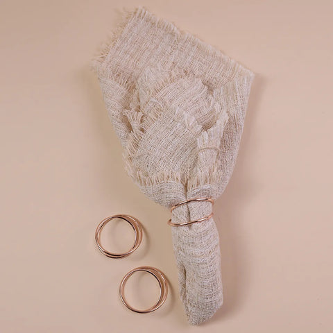 Loop Napkin Ring, Rose Gold, 6 pieces