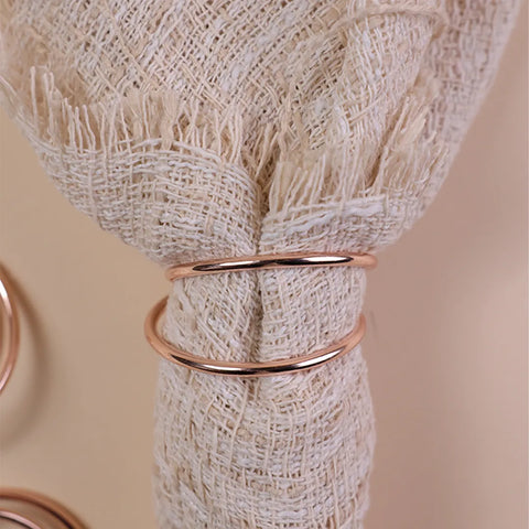 Loop Napkin Ring, Rose Gold, 6 pieces