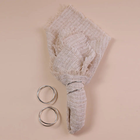 Loop Napkin Ring, Silver, 6 pieces