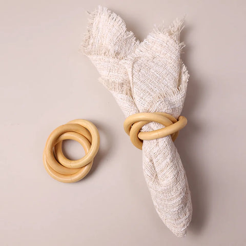 Interlock Napkin Rings, 6 pieces