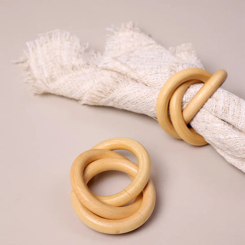 Interlock Napkin Rings, 6 pieces