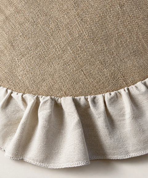 Ruffled Tree Skirt, Beige