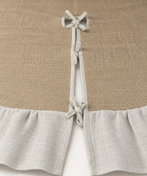 Ruffled Tree Skirt, Beige