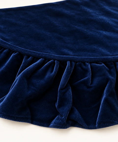 Ruffled Tree Skirt, Navy