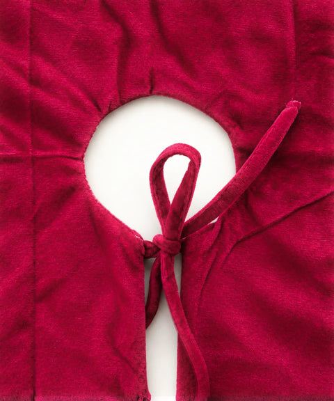 Ruffled Tree Skirt, Red