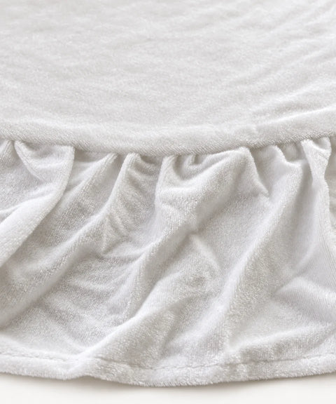 Ruffled Tree Skirt, White