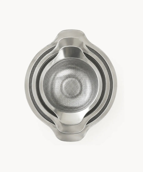 Stainless Steel Colander Set, 3 pieces