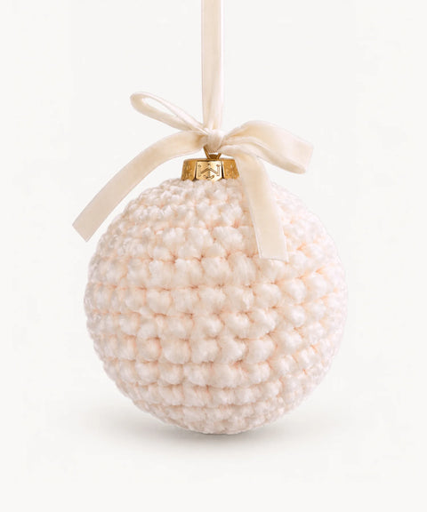 Textured Bauble, Ivory