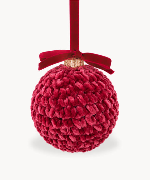 Textured Bauble, Red